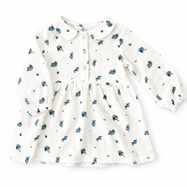 ROBE FLEURS BLEUES