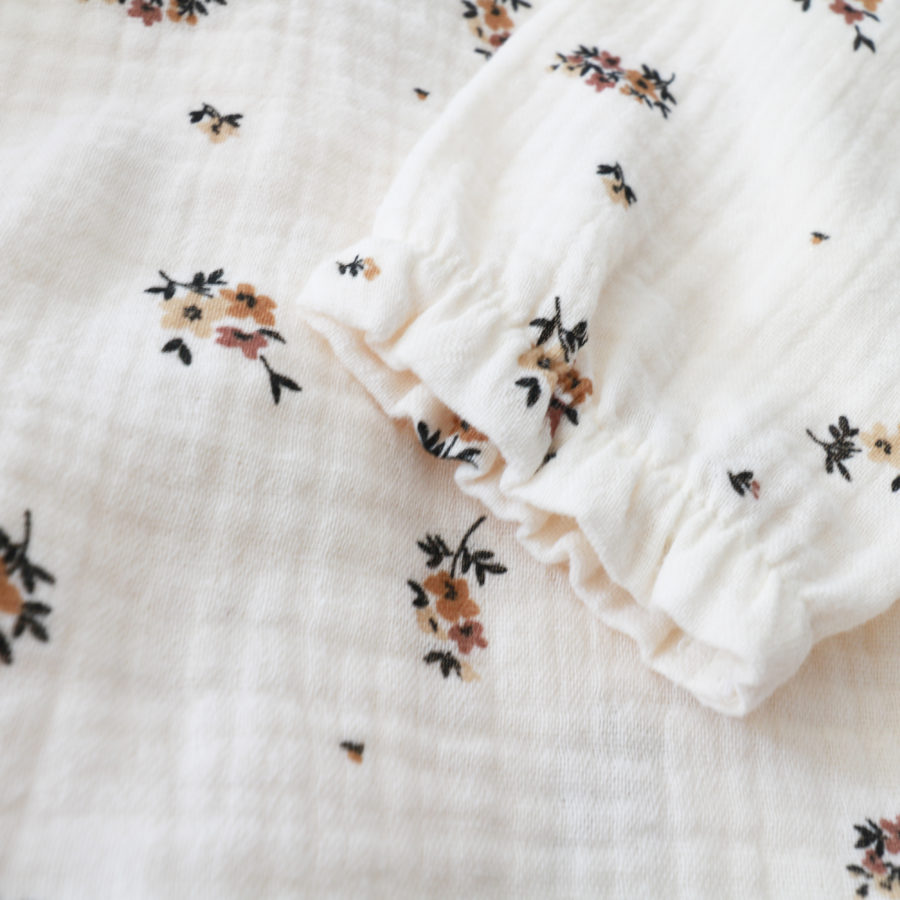 BLOUSE FLEURS CHOCOLAT – Image 8