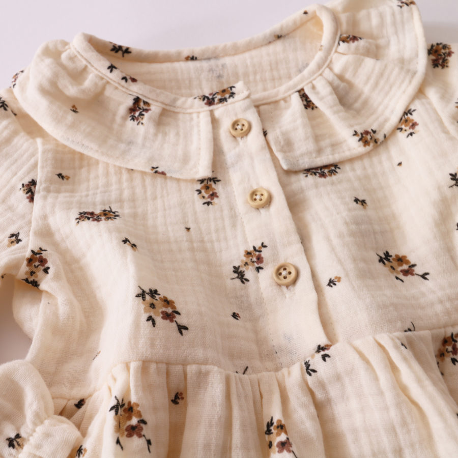 ROBE FLEURS CHOCOLAT – Image 3