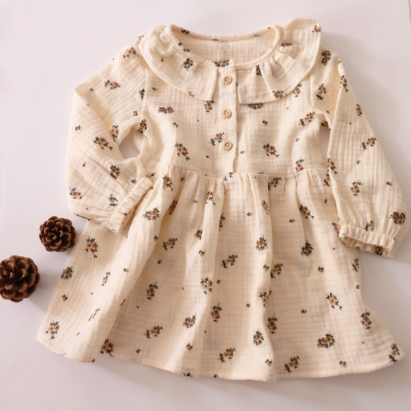 ROBE FLEURS CHOCOLAT