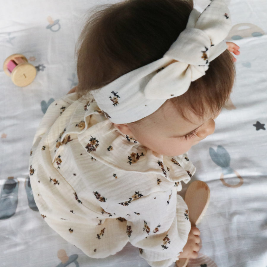 BANDEAU FLEURS CHOCOLAT – Image 2
