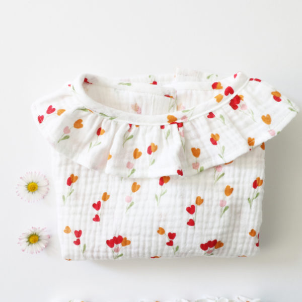 BLOUSE FLEURS COEURS