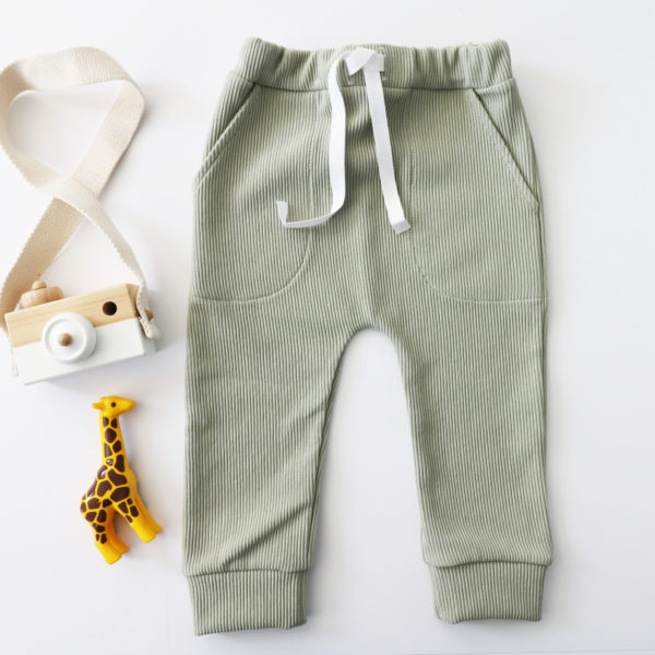 PANTALON VERT SAUGE