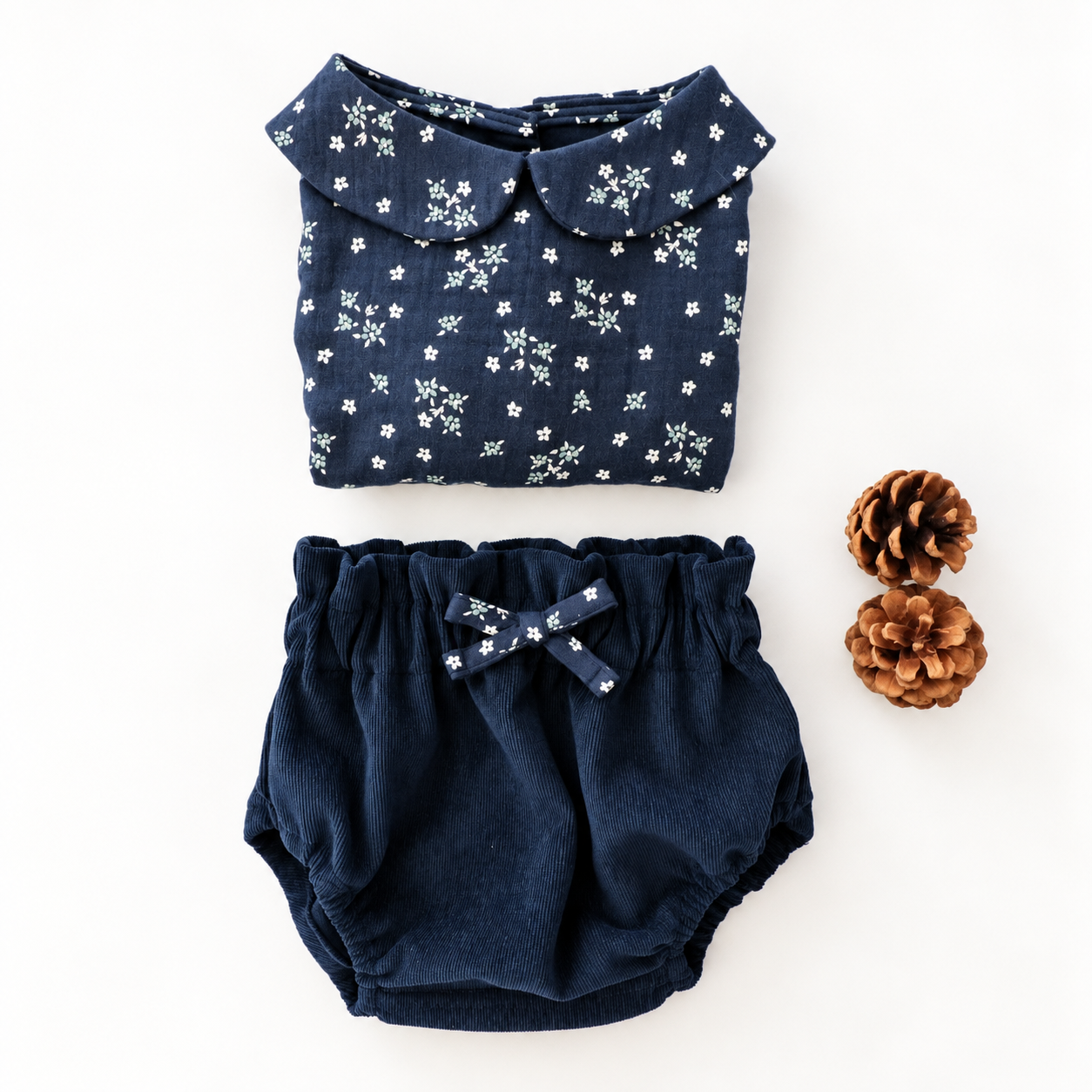 BLOUSE FLEURS BLEUES – Image 5